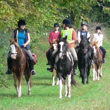 Orientierungsritt der CV-Ponyfarm Oktober 2005
