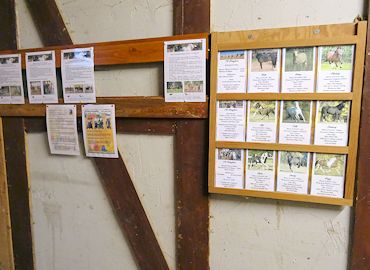 Sattelkammer der CV Ponyfarm - Infowand